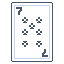 Seven of clubs