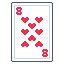Eight of hearts